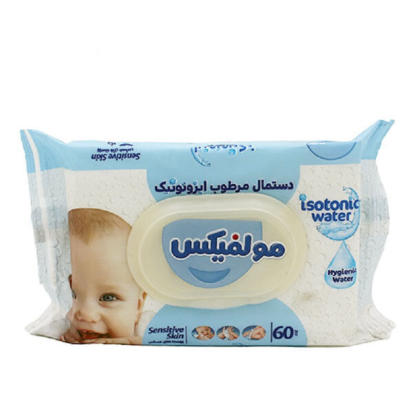 دستمال-مرطوب-کودک-مولفیکس-مدل-ایزوتونیک-بسته-60-عددی