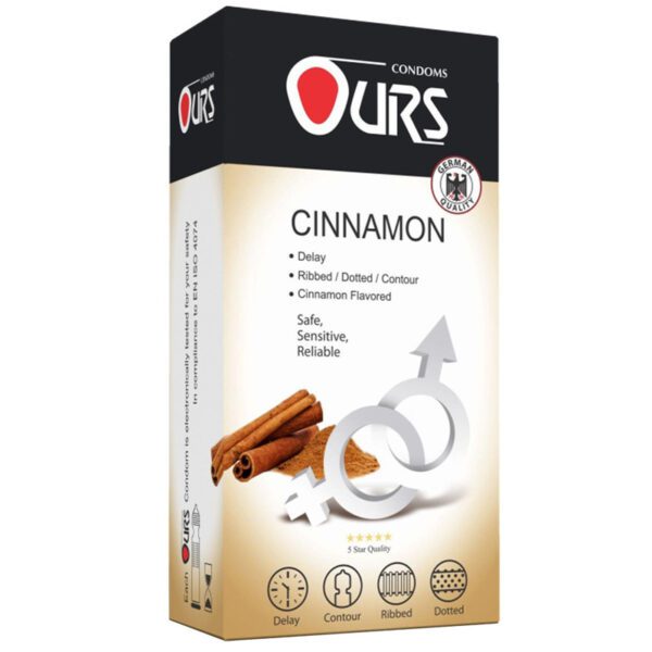 کاندوم Ours مدل Cinnamon بسته 12عددی