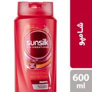 شامپو-مو-سان-سیلک-مدل Color-protection-حجم-۶۰۰-میل-لیتر قرمز